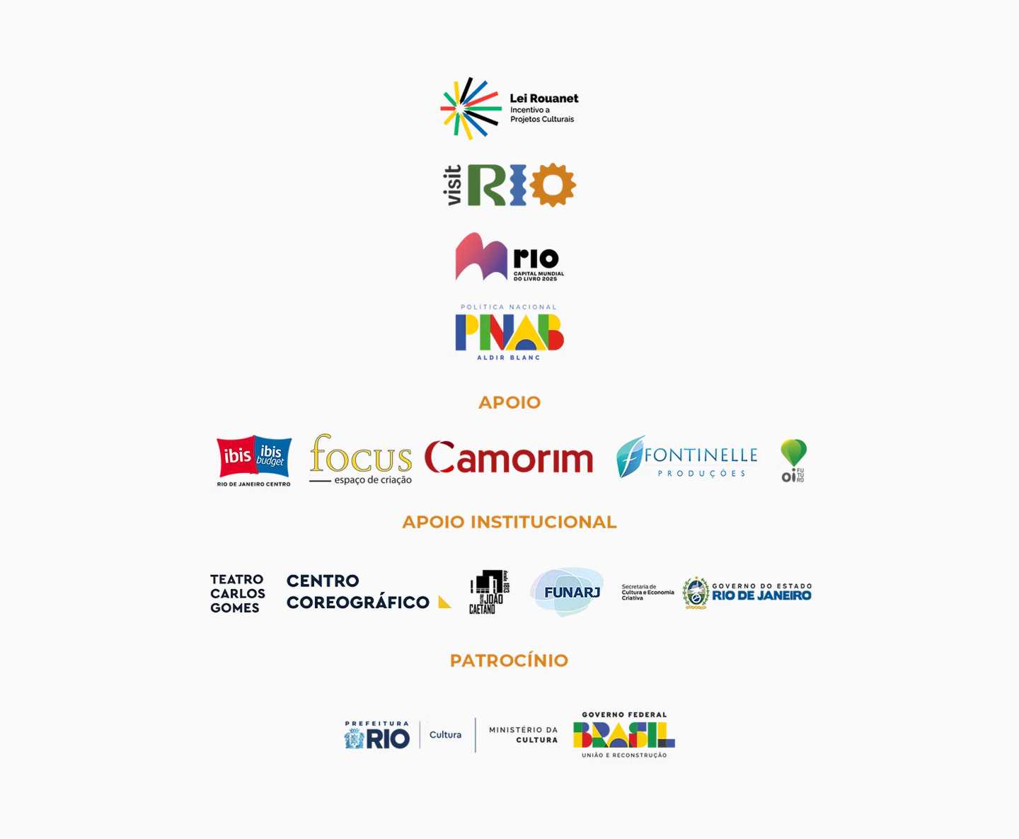 Realizadores e apoiadores institucionais do MoviRio Festival 2025